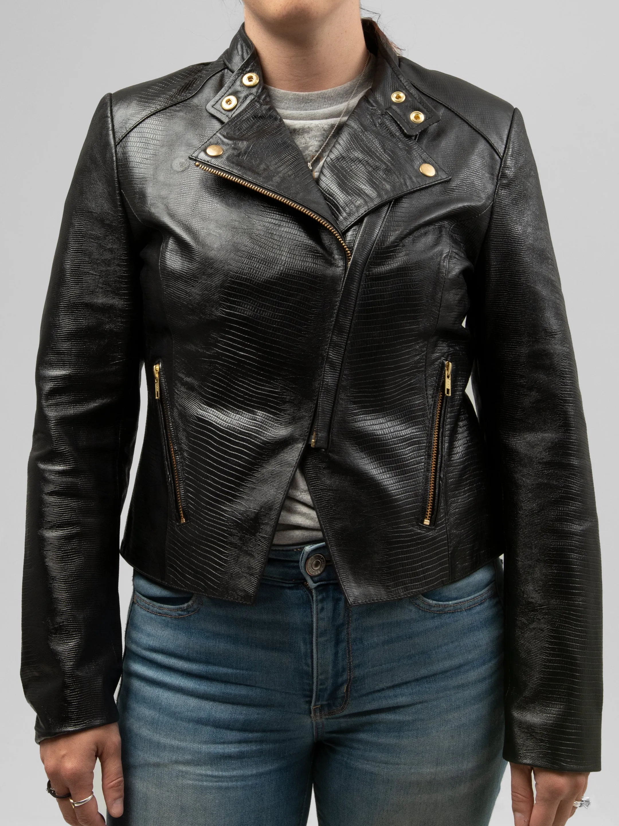 Lizette Womens Fashion Leather Jacket