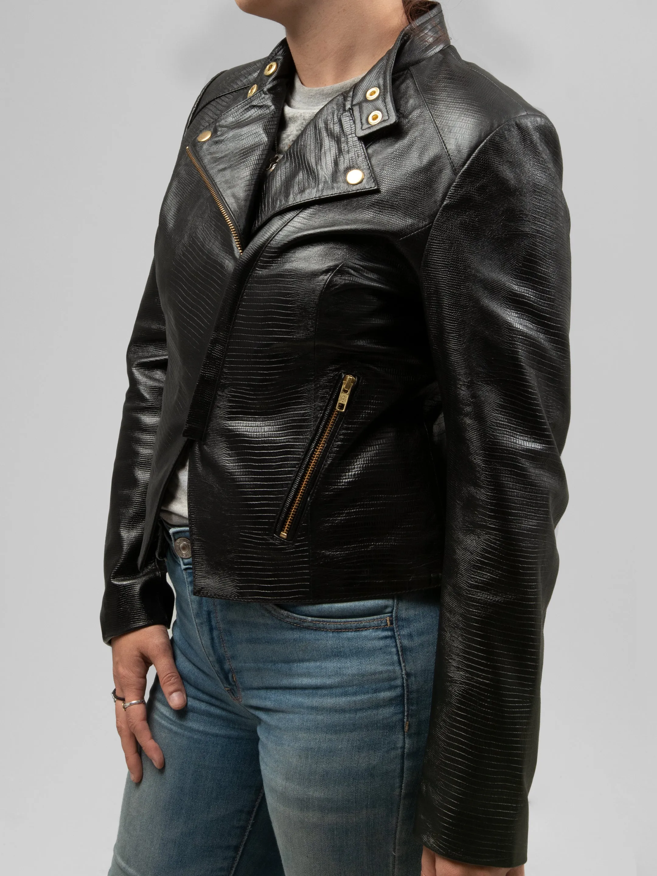 Lizette Womens Fashion Leather Jacket