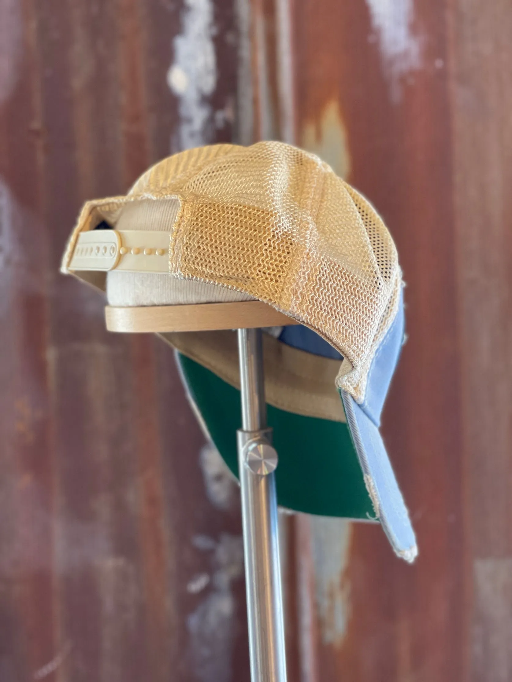 Lone Star Beer Armadillo Logo Hat- Distressed Sky Blue