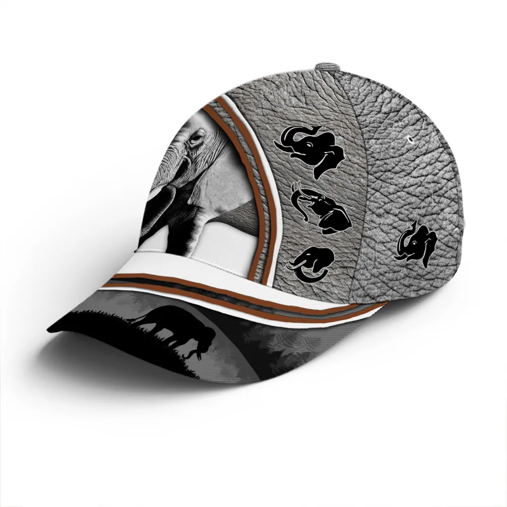 Love Elephants Skin Pattern Baseball Cap Coolspod