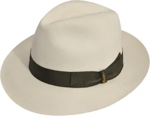 Male Medium Brim Panama Extra Fine Tesa Fedora White 7 5/8