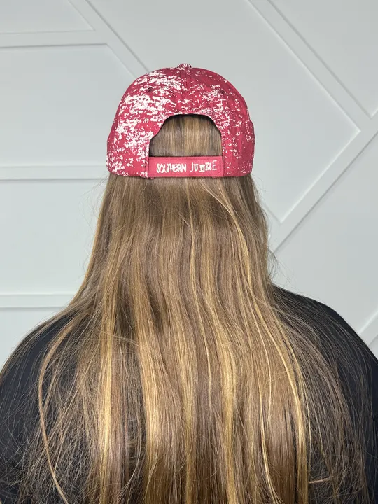 Maroon Spatter Hat