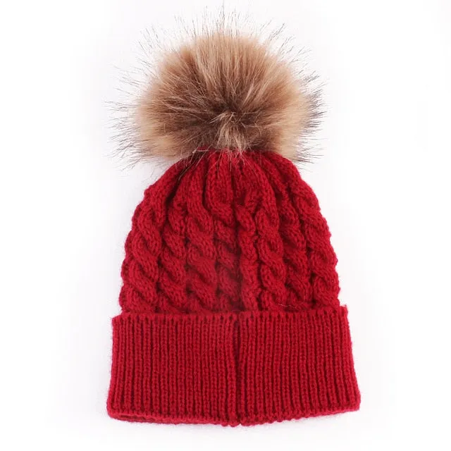 Matching Mother / Baby Wool Winter Hats
