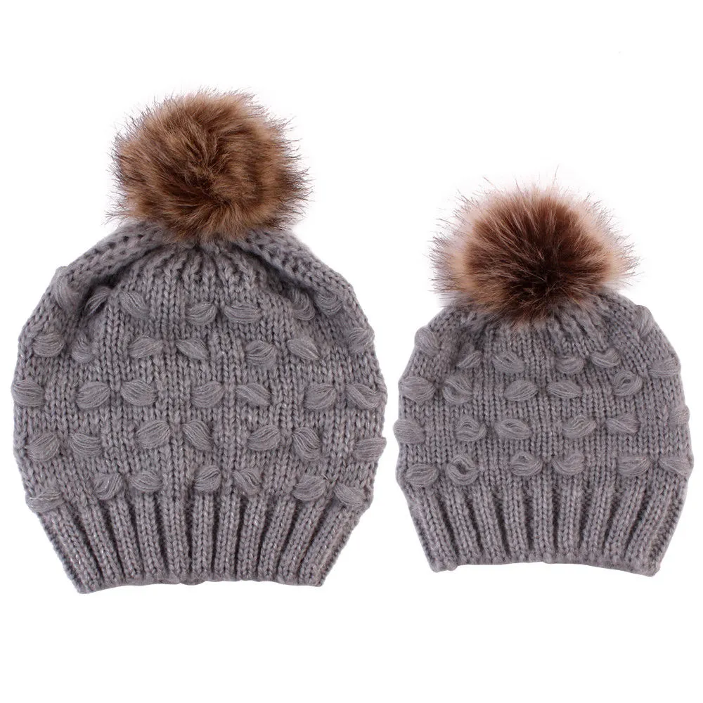 Matching Mother / Baby Wool Winter Hats