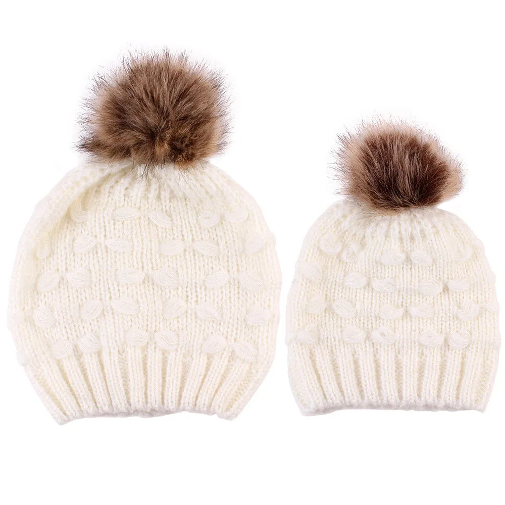 Matching Mother / Baby Wool Winter Hats