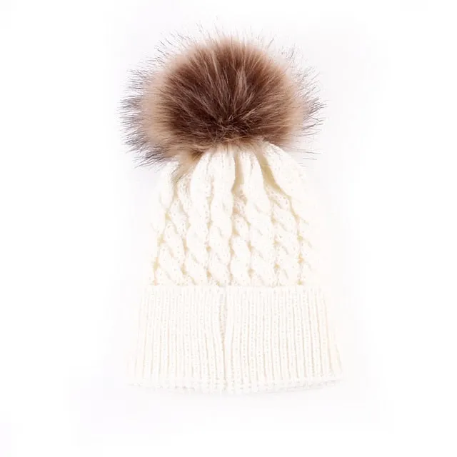 Matching Mother / Baby Wool Winter Hats
