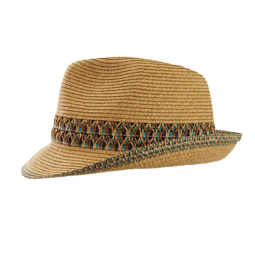 Naples | Womens Vented Braid Straw Fedora Hat