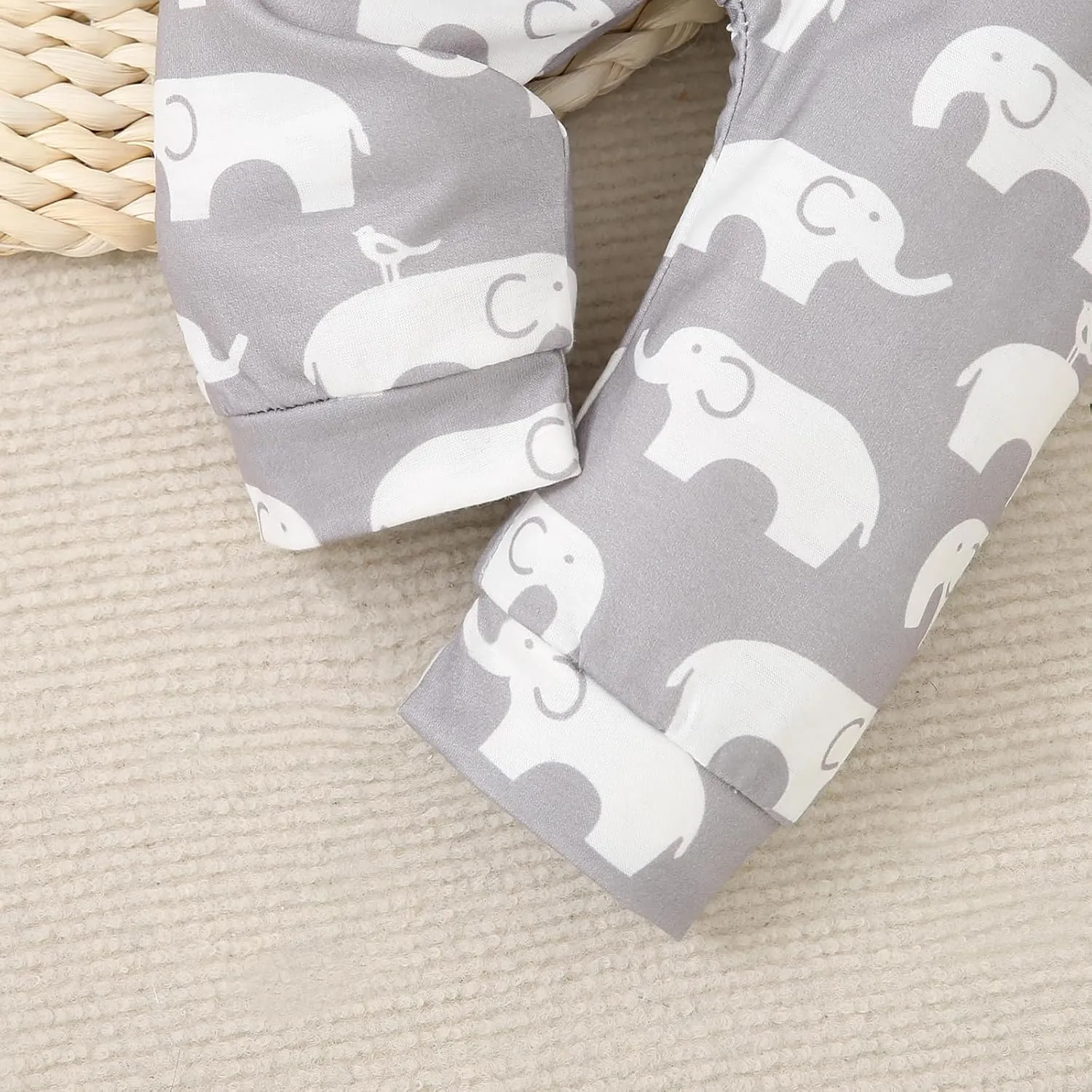 Newborn Infant Baby Boys Clothes Set Romper Bodysuit Pants Hat 3Pcs Outfits