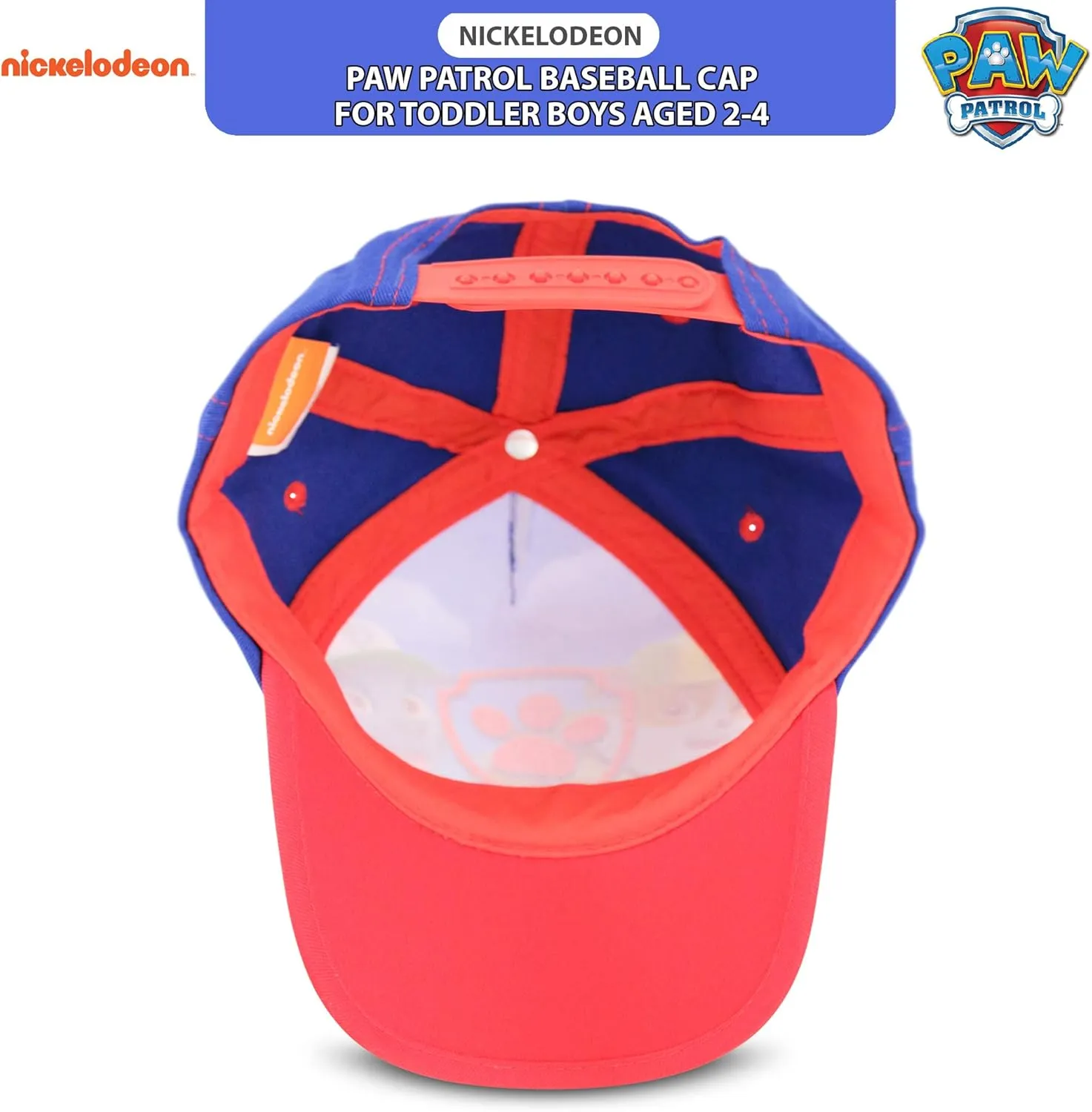 Nickelodeon Baseball Cap, Paw Patrol Marshall Adjustable Toddler 2-4 Or Boy Hats for Kids Ages 4-7