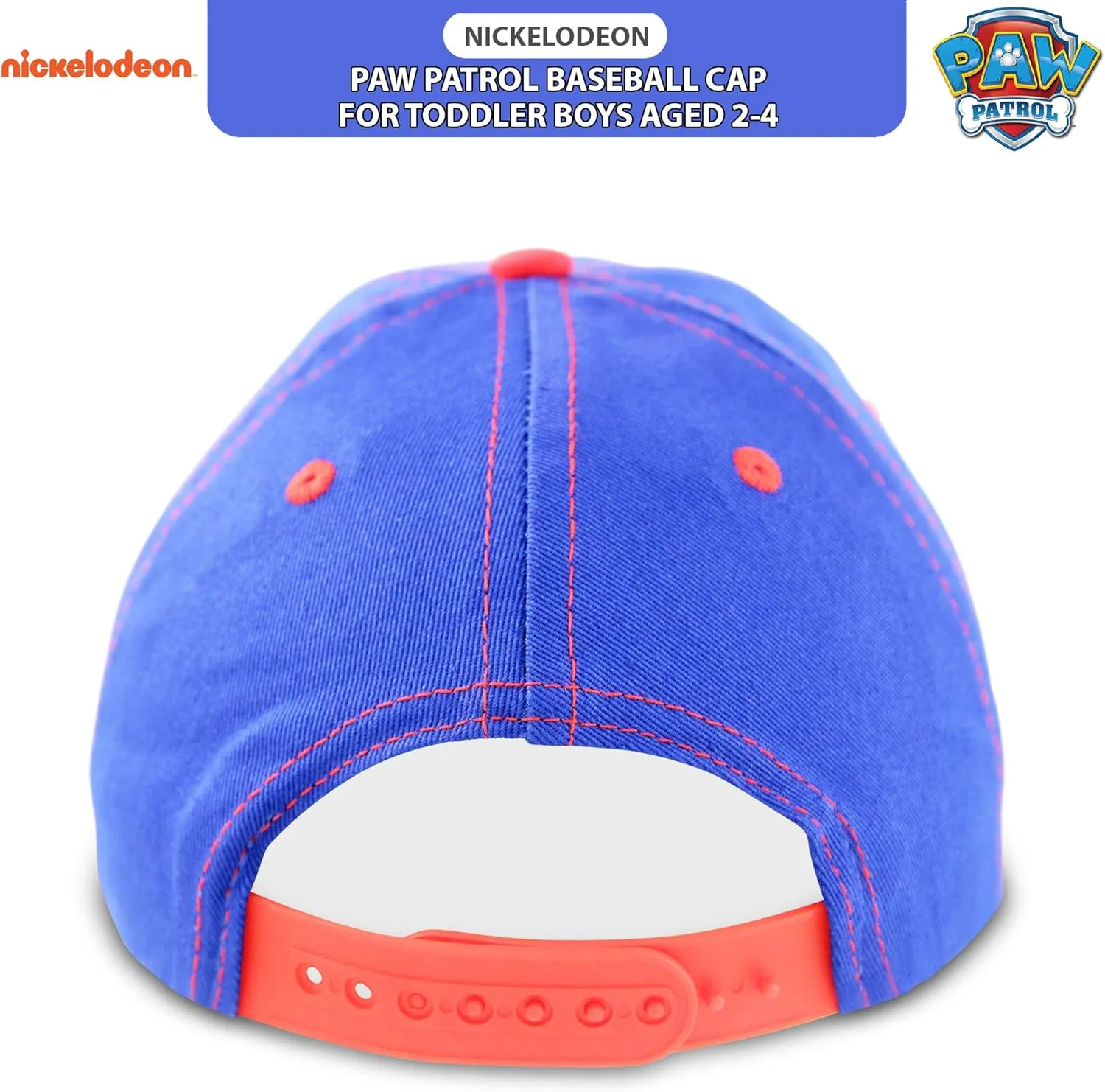 Nickelodeon Baseball Cap, Paw Patrol Marshall Adjustable Toddler 2-4 Or Boy Hats for Kids Ages 4-7