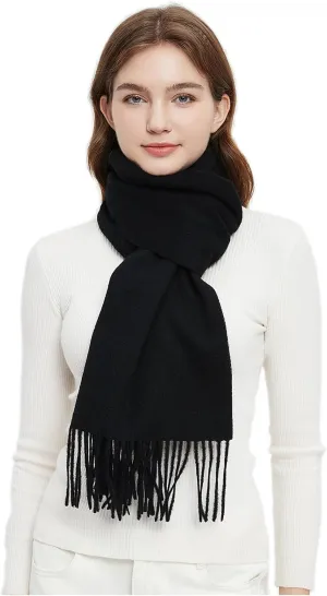 Novawo Wool Scarf Soft Warm Winter Scarves Wraps for Women and Unisex