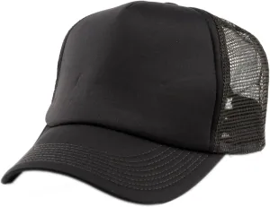 NYFASHION101 Blank Mesh Adjustable Snapback Cotton 6-Panel Trucker Hat Cap