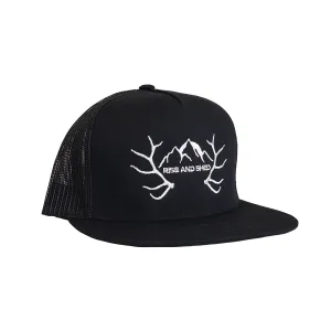 OG RISE AND SHED FLAT BRIM "BLACK"