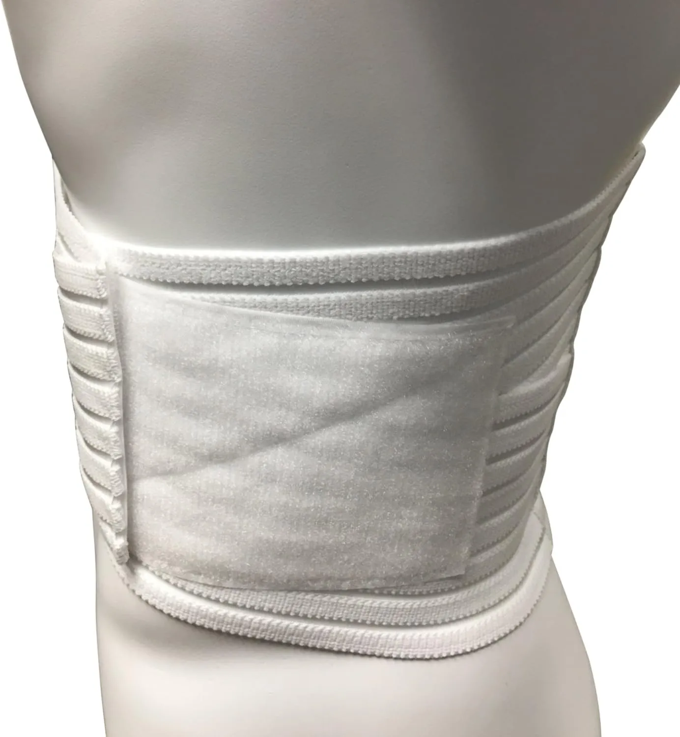 OTC Lumbosacral Support, 7-inch Lower Back, Lightweight Compression, Elastic, White, X-Large