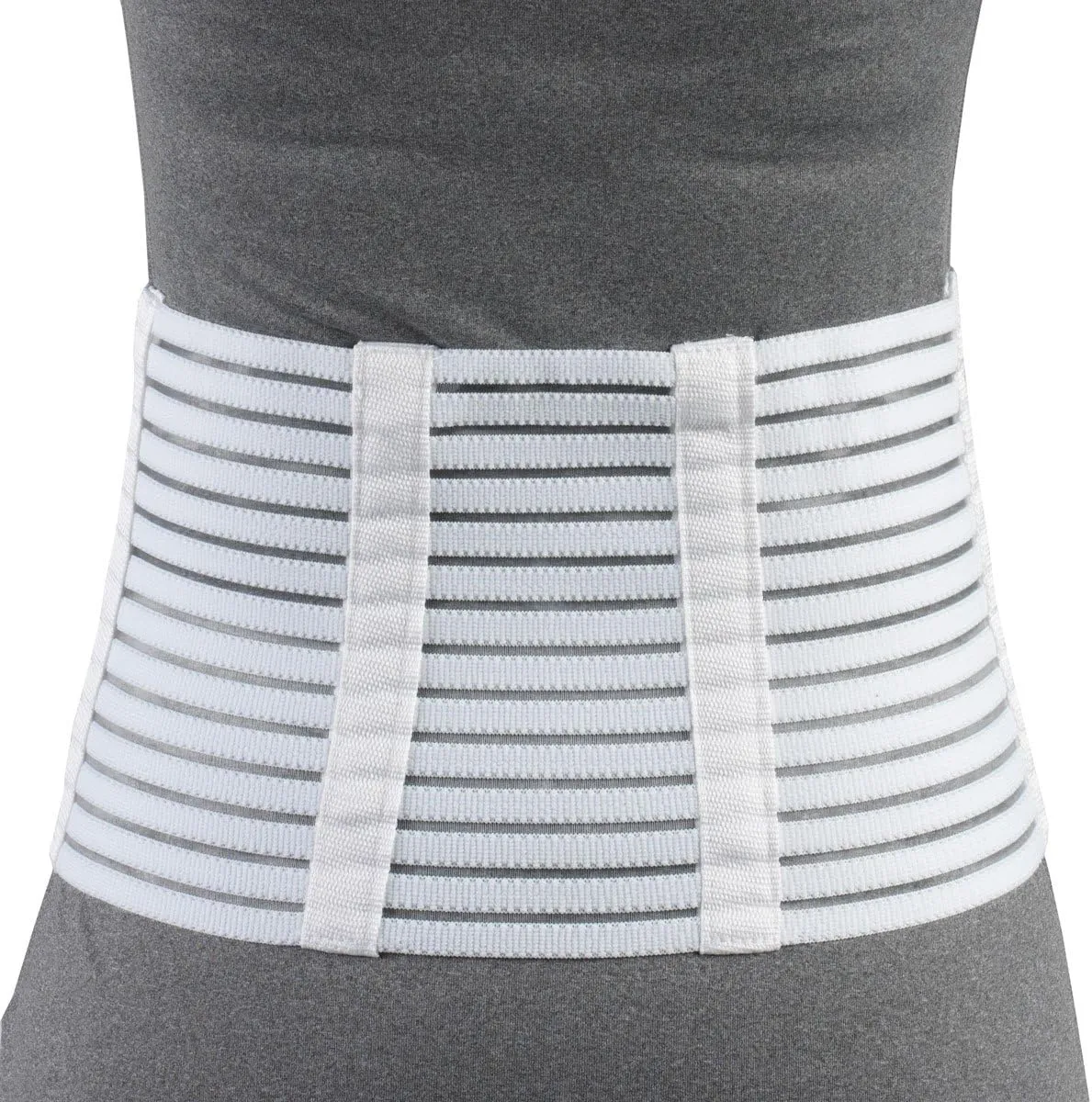 OTC Lumbosacral Support, 7-inch Lower Back, Lightweight Compression, Elastic, White, X-Large