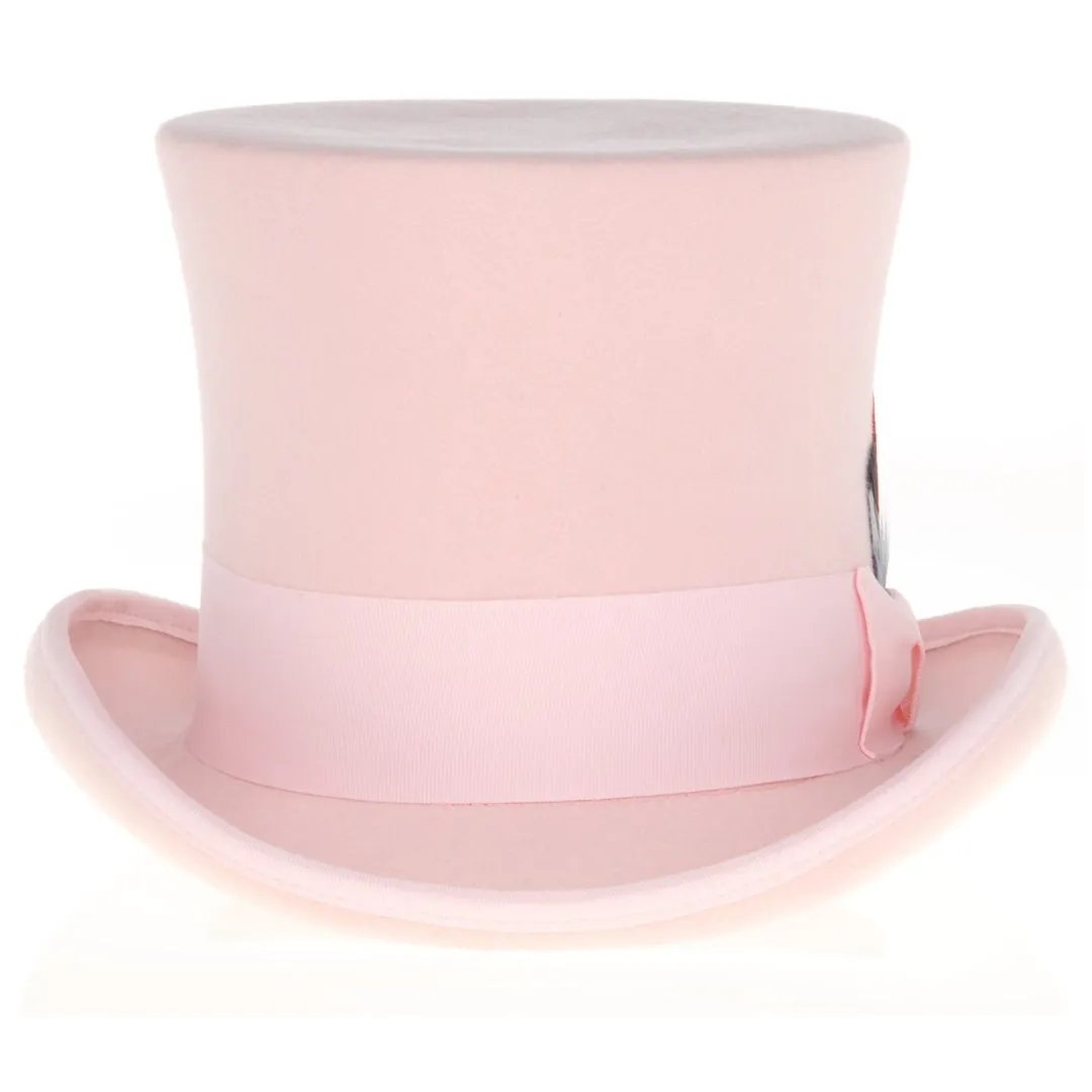 Premium Wool Pink Top Hat