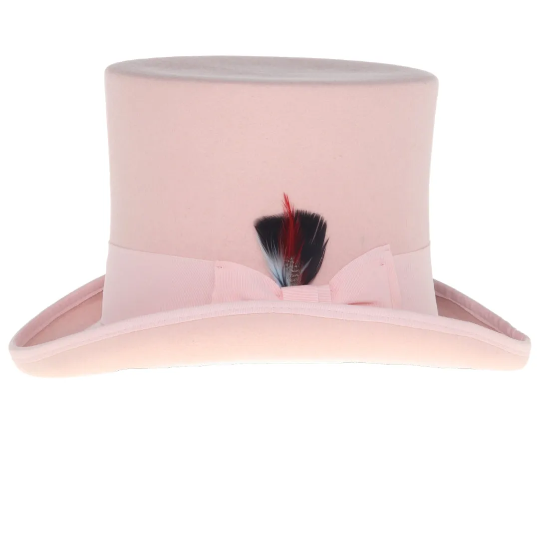 Premium Wool Pink Top Hat