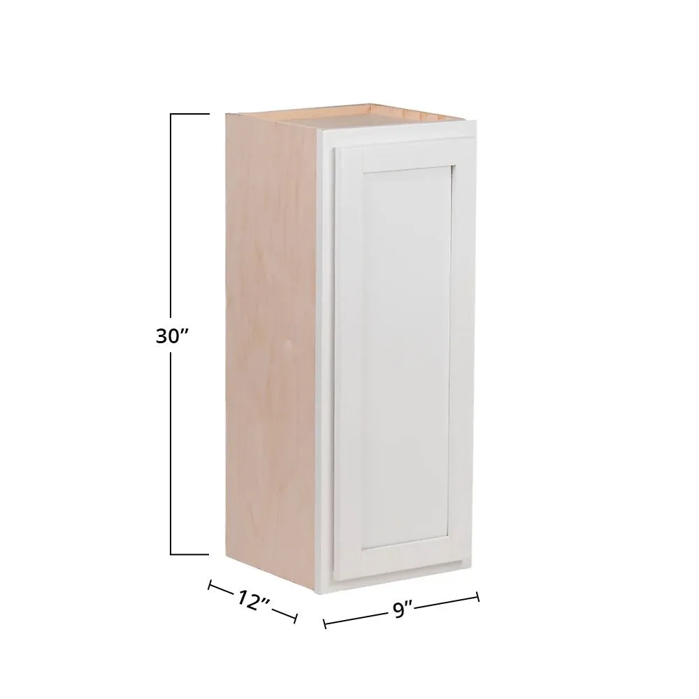 Pure White 9" x 30" Wall Cabinet