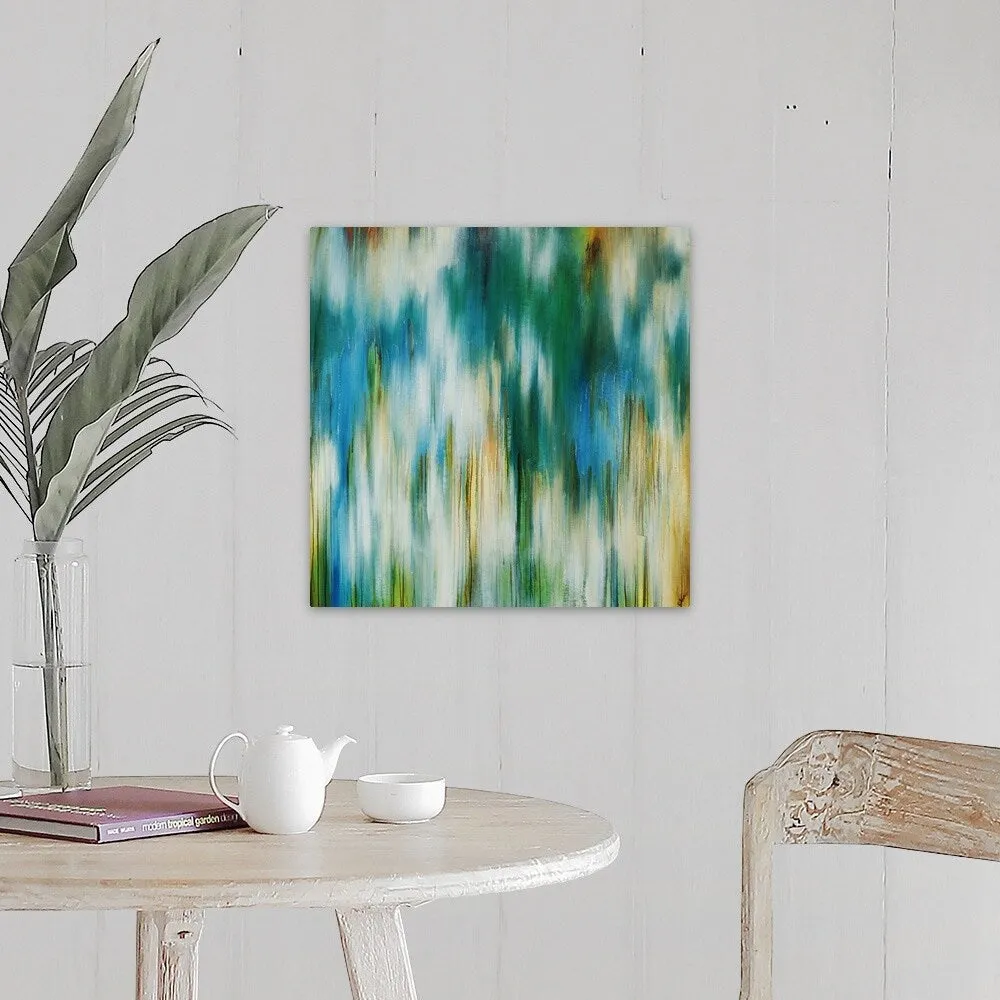 "Aqua Prisim" Canvas Wall Art