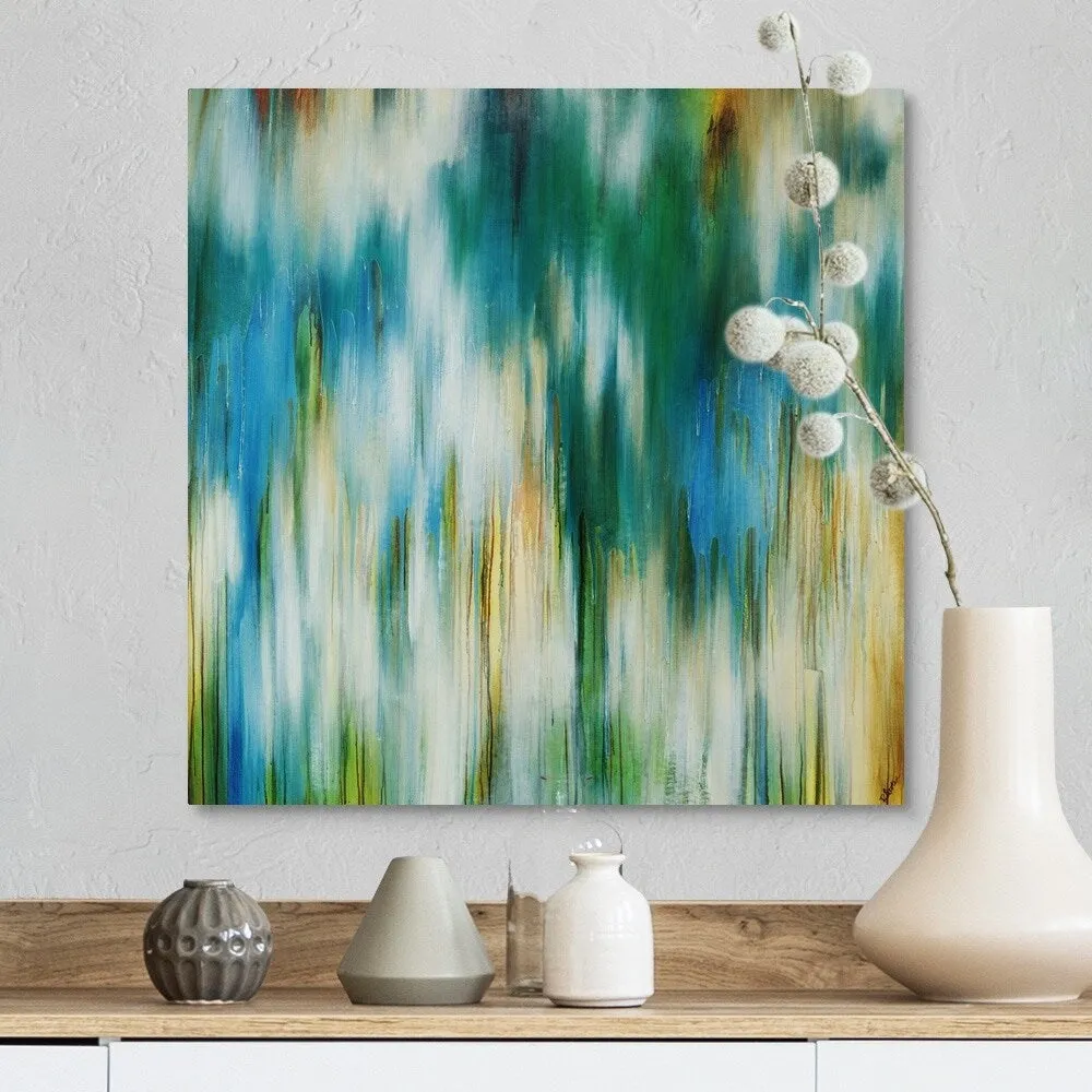 "Aqua Prisim" Canvas Wall Art