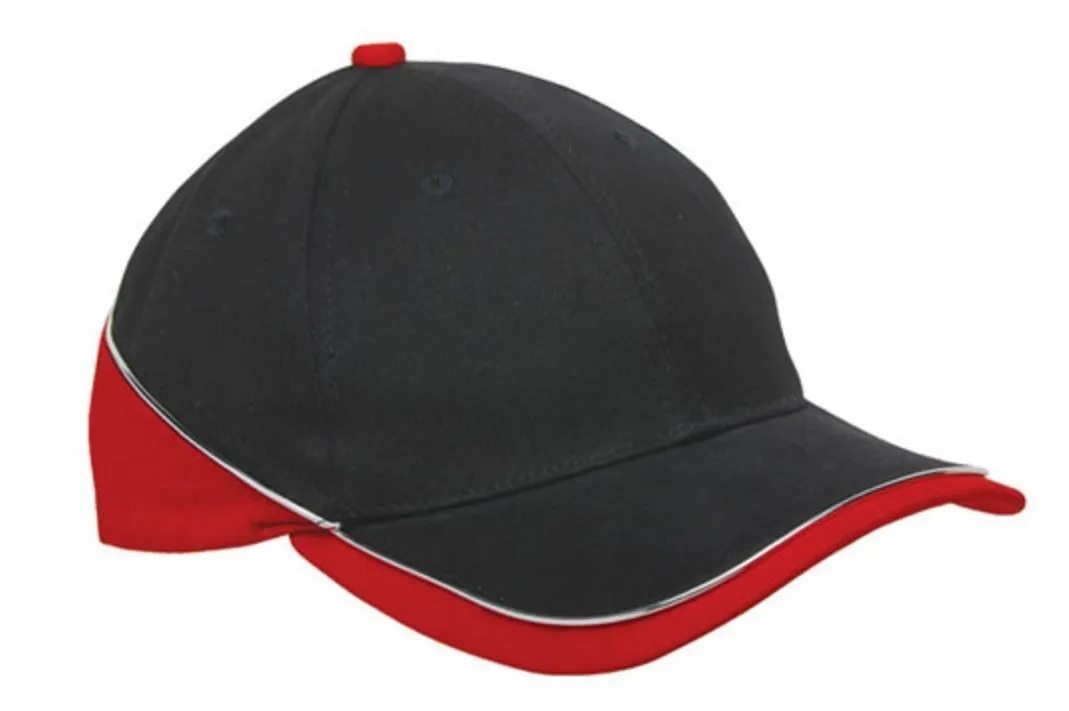 Racing Baseball Hats Caps Sandwich Brushed Cotton 6 Panel Low Crown Two Tone