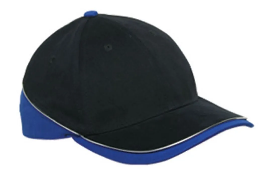 Racing Baseball Hats Caps Sandwich Brushed Cotton 6 Panel Low Crown Two Tone