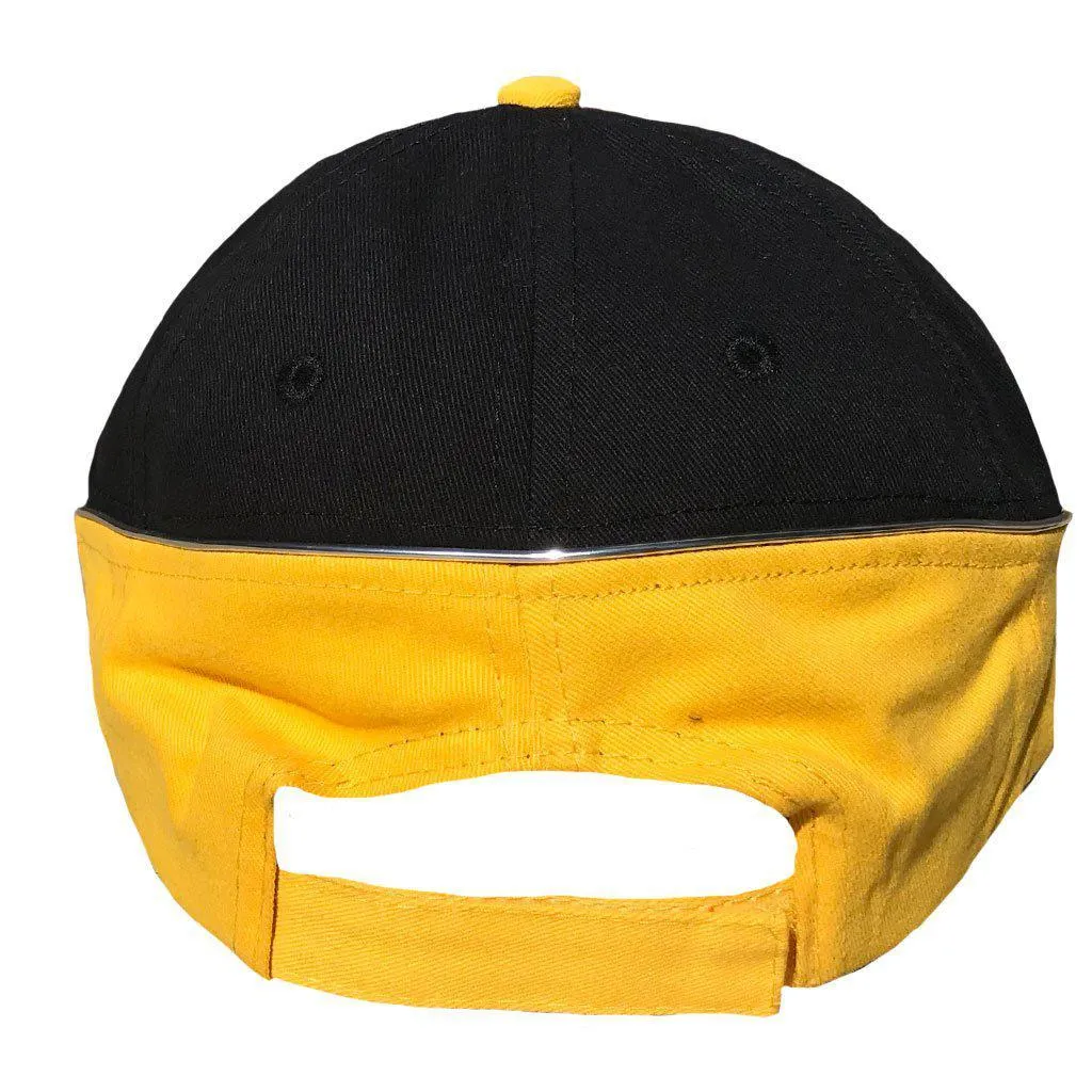 Racing Baseball Hats Caps Sandwich Brushed Cotton 6 Panel Low Crown Two Tone