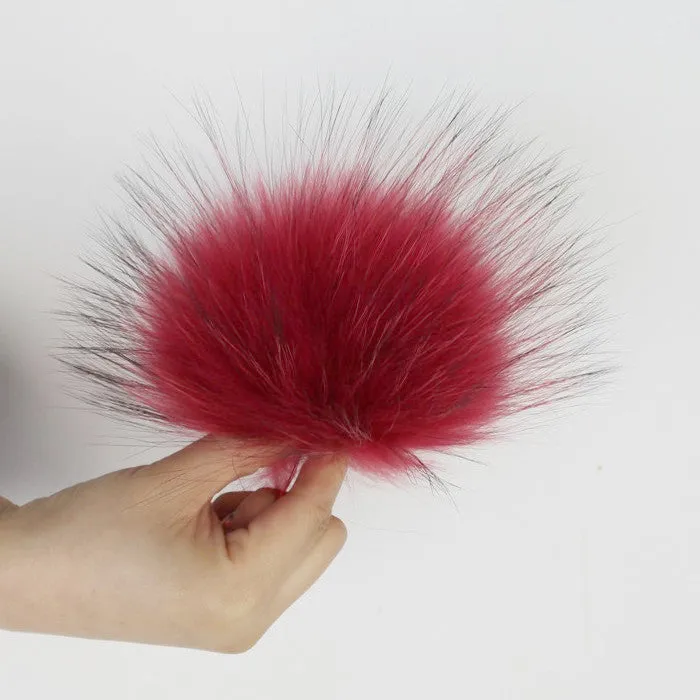 Red Fur Pom Pom
