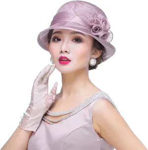 Retro Sinamay Veil Flower Bride Wedding Fascinator Hat Feather Bowler Hat Hair Accessory Banquet Cocktail Party