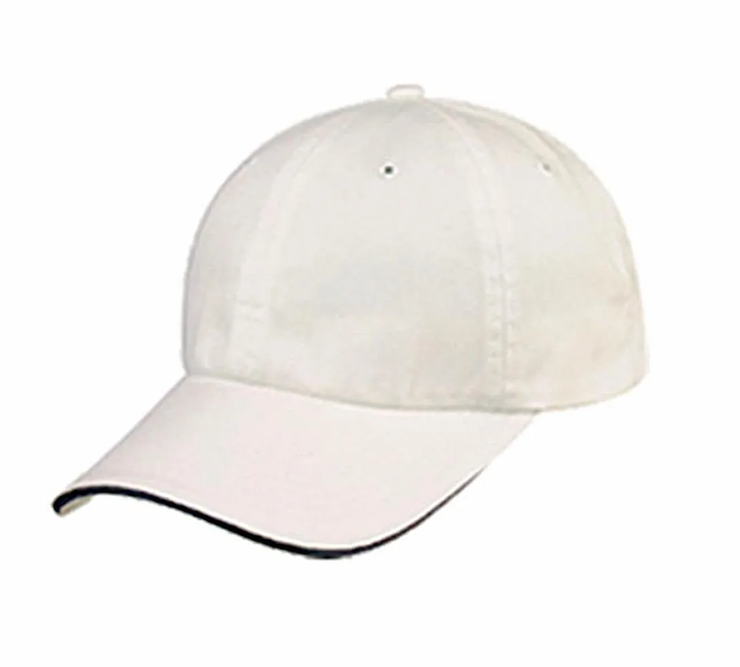 Sandwich Baseball Low Crown 6 Panel Unstructured Caps Hats 100% Washed Cotton