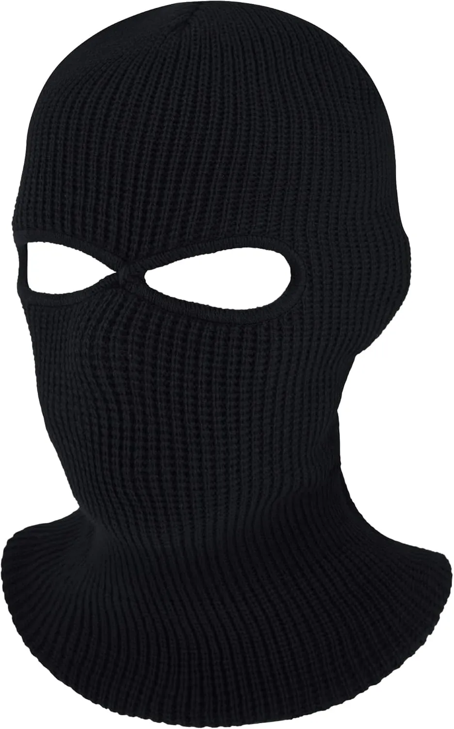 SATINIOR 2-Hole Knitted Ski Mask Full Face Mask Cover Neck Gaiter Winter Balaclava Warm Knit Beanie for Outdoor Sports