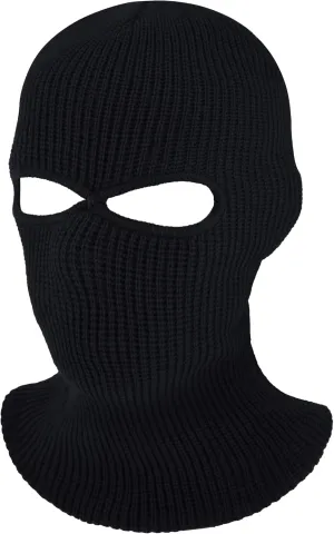 SATINIOR 2-Hole Knitted Ski Mask Full Face Mask Cover Neck Gaiter Winter Balaclava Warm Knit Beanie for Outdoor Sports