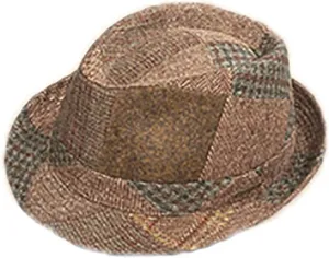 Stetson Men's Teton Patchwork Wool Fedora Hat, Brown, 2X