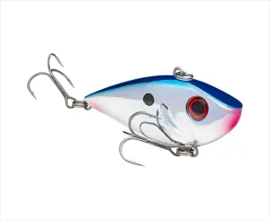 Strike King (REYESDTT12-409) Red Eyed Shad Tungsten 2 Tap Fishing Lure, 409 - Chrome Blue, 1/2 oz, Tungsten Sound Chamber