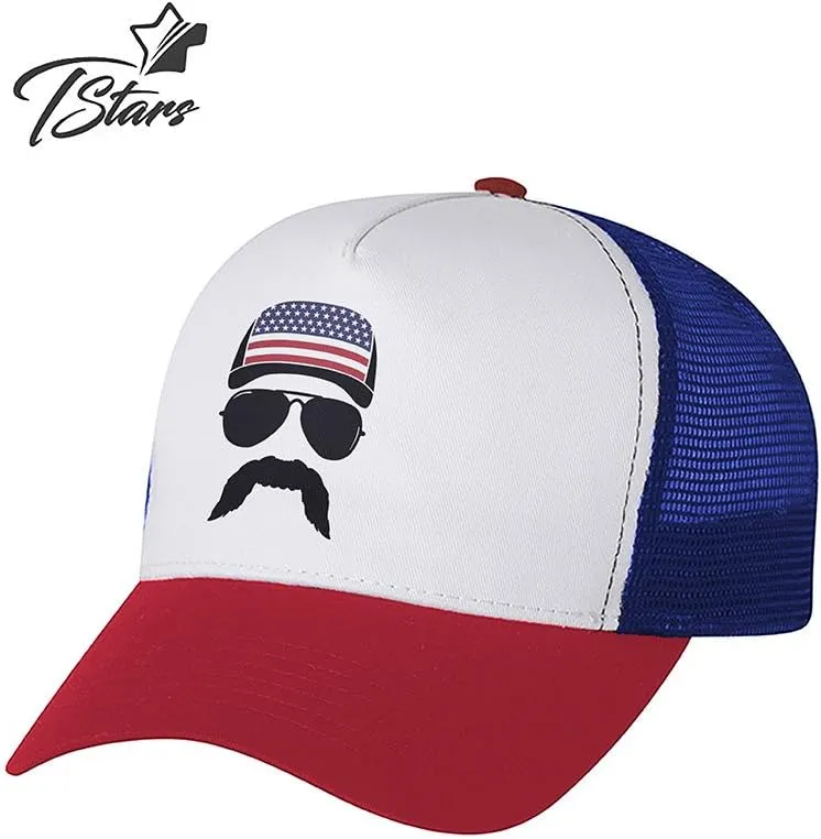 Tstars USA American Flag Hat - 4th of July Patriotic Trucker Cap for Men & Women | Gift for Independence or Memorial Day