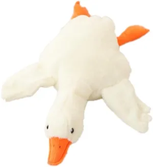 Unisex Adult Kids Lovely Big White Goose Plush Hat Funny Headgear Cosplay Party Photo Hat