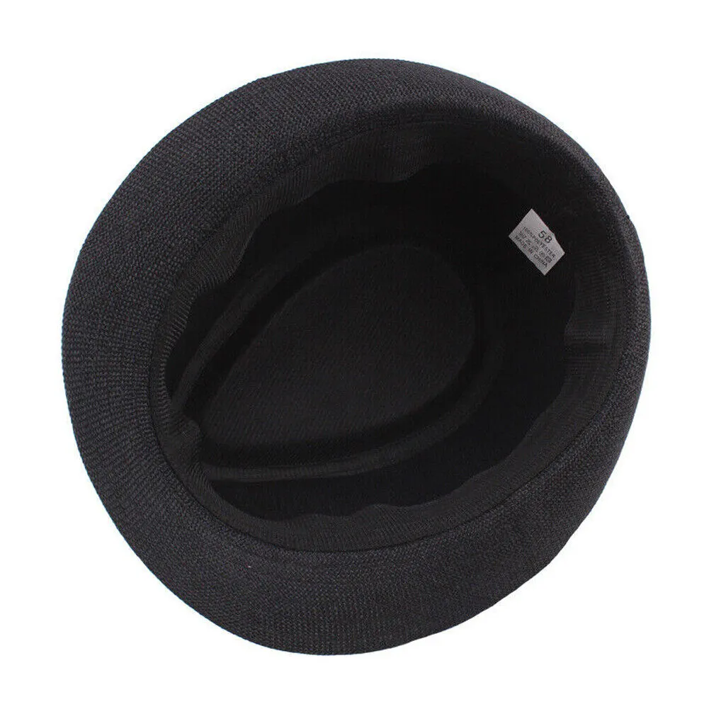 US 3-6 Pc Straw Fedora Hat Short Brim Fedora Classic Summer Beach Sun Panama Cap