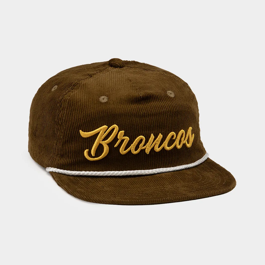 Western Michigan Retro Broncos Script Corduroy Hat