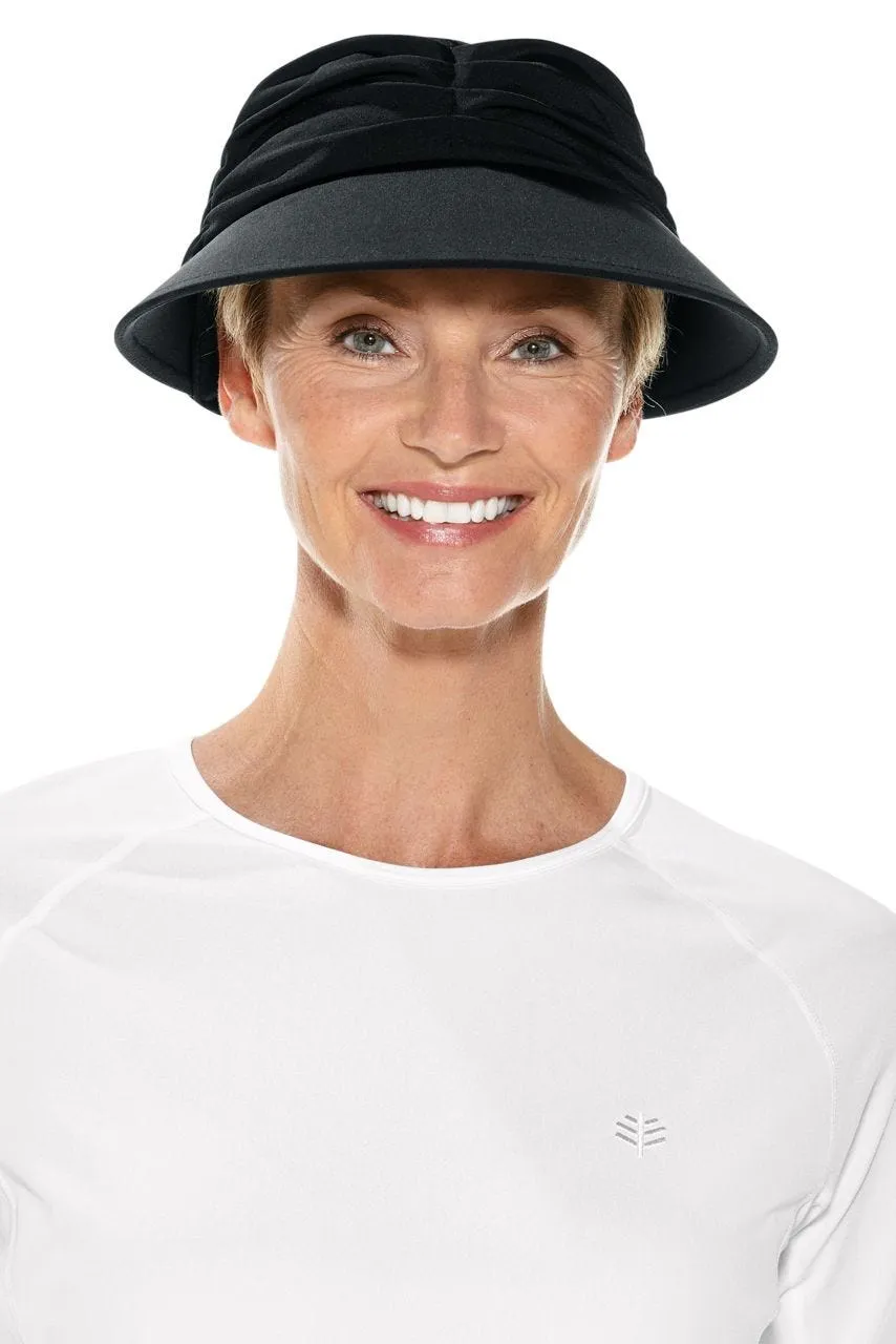 Women's Aquacade Swim Visor  |  Black